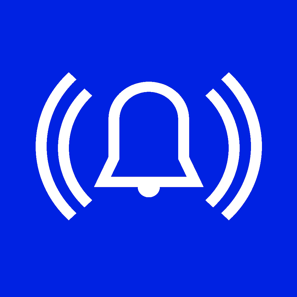 Illustration d'une alarme bleue