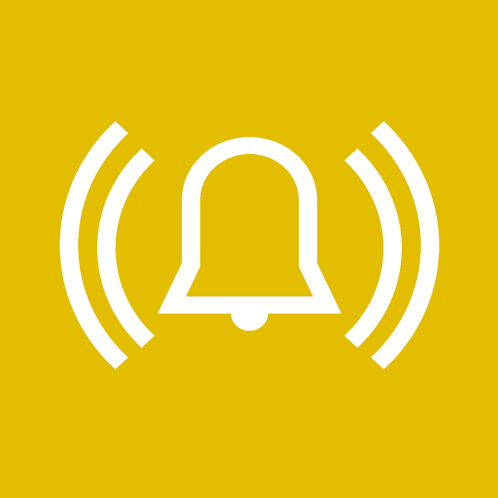 Illustration d'une alarme jaune