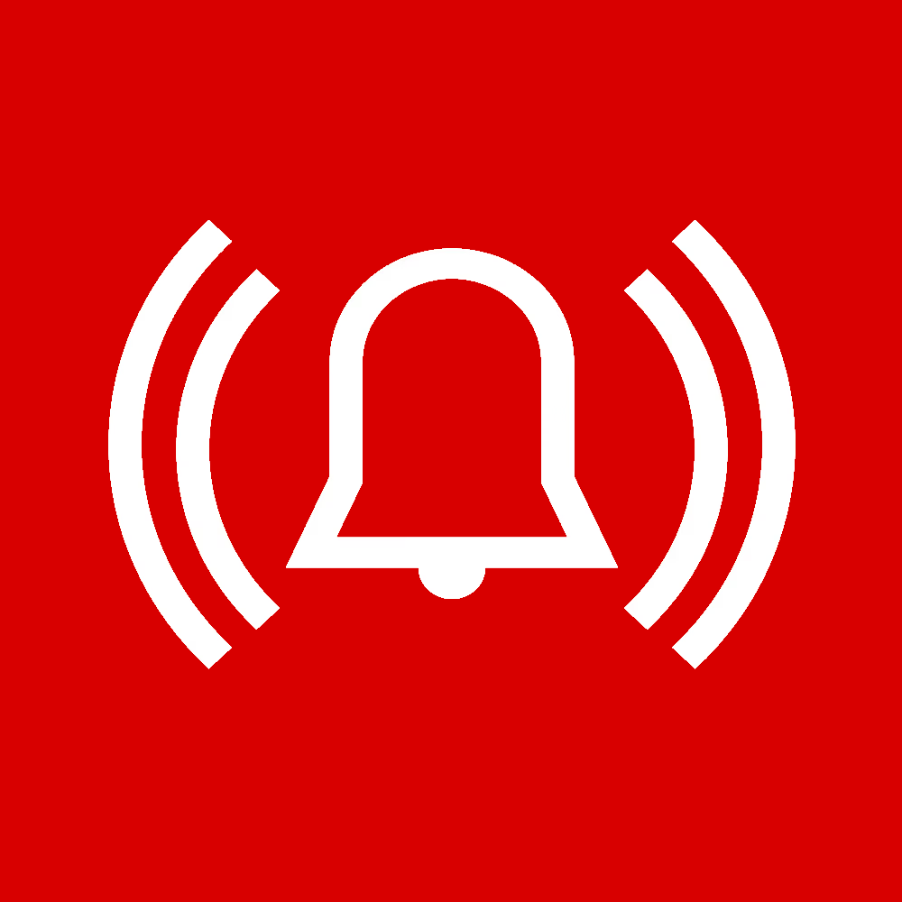 Illustration d'une alarme rouge