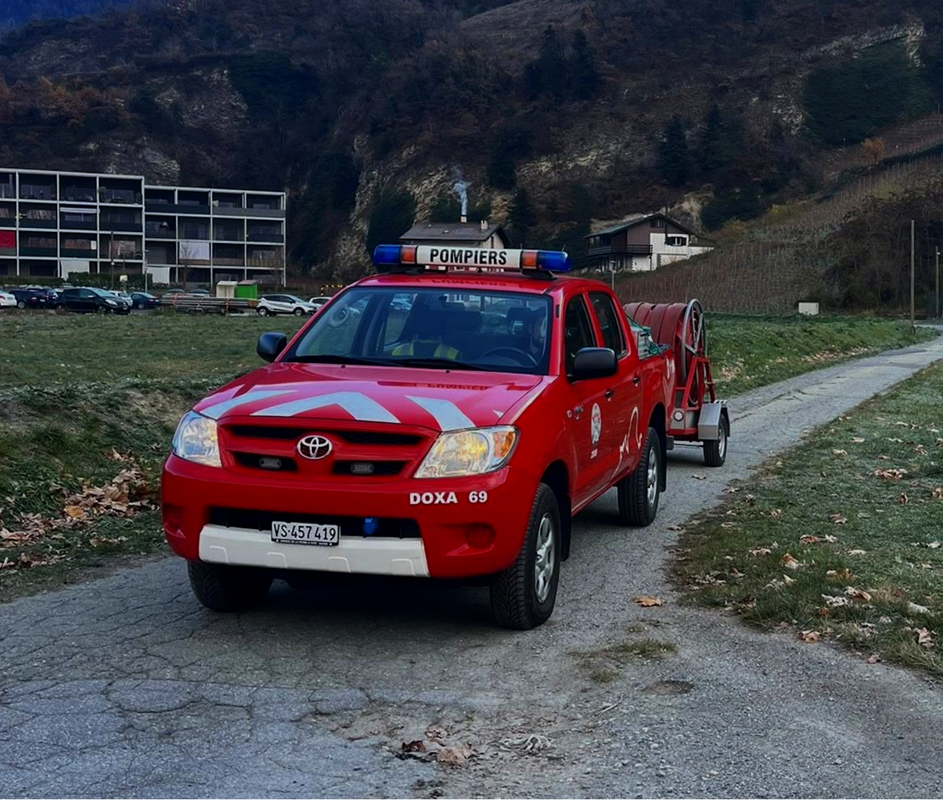 Toyota Hilux utilitaire du CSP Saxon