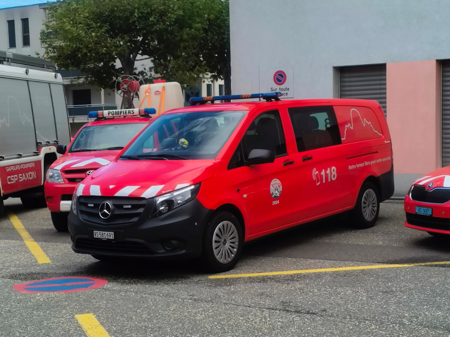 Mercedes Vito de transport du CSP Saxon